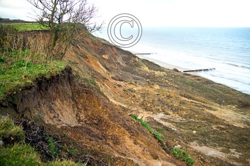   Coastal erosion at Trimingham Norfolk DM2151